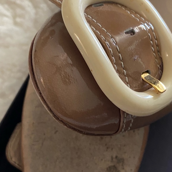 Prada slip on shoes beige/brown color size 6 - Picture 3 of 10